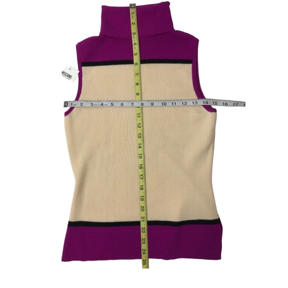 MOSCHINO Wool Turtleneck Top Sz 4 - Picture 13 of 15